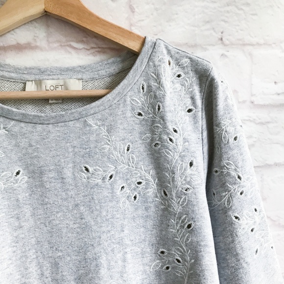 LOFT Tops - SOLD LOFT Ivy Embroidered Sweatshirt